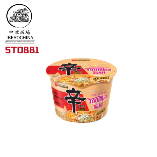 [5T0881] FIDEOS BOWL DE SHIN TOOMBA CREMOSA *NONGSHIM* 农心奶香拓霸碗面 113G/12