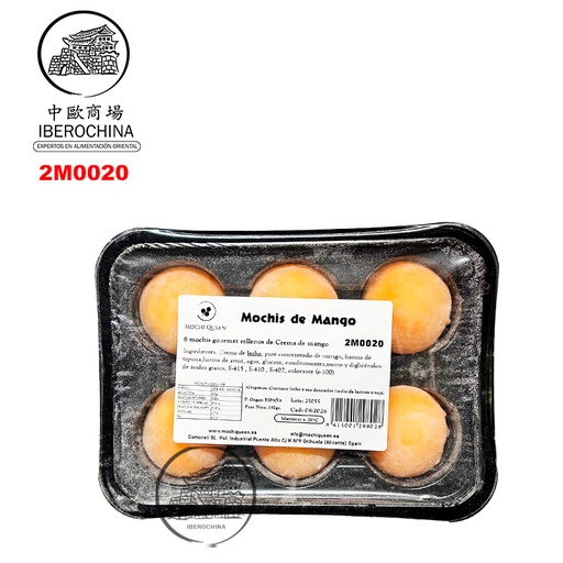 [2M0020] MOCHI MANGO CONGELADO *MOCHI QUEEN* 雪后冻芒果麻糬 210g/6u/10