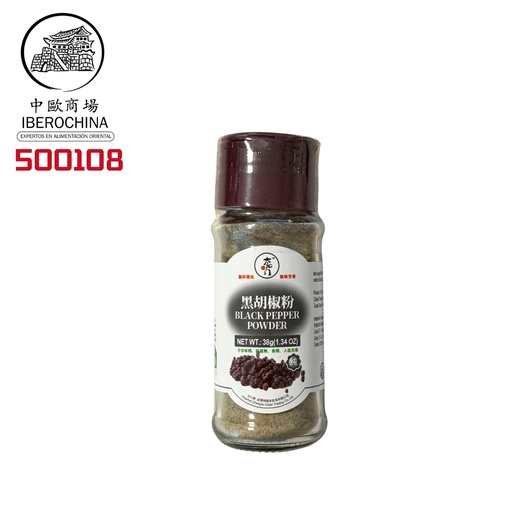 [500108] POLVO DE PIMIENTO NEGRO *TYM* 太阳门 黑胡椒粉 38g/24