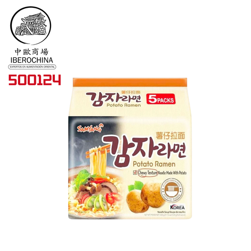 [500124] RAMEN PATATA 5-PACK *SAMYANG* 三养土豆拉面五连包 120G/5u/8