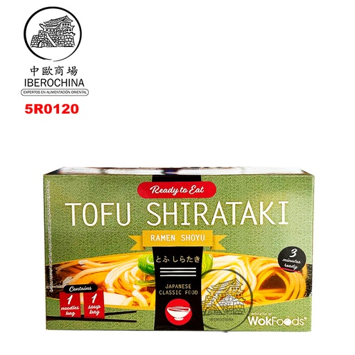 [5R0120] RAMEN SHOYU TOFU SHIRATAKI *WOK FOODS* 豆腐拉面（酱油味） 160g/12