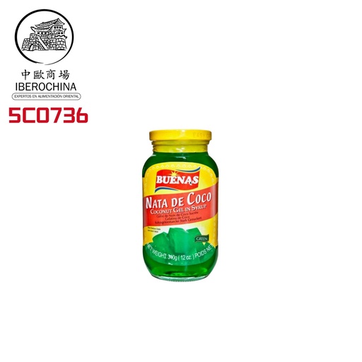 [5C0736] CONFITURA NATA COCO/VERDE *BUENAS*菲(綠色)涼粉340G/24