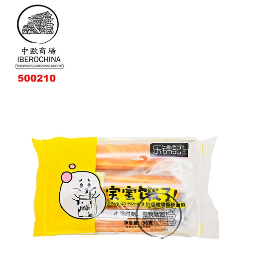 [500210] PAN SABOR ORIGINAL *LEJINJI* 乐锦记奶香原味撕棒面包 96g/20