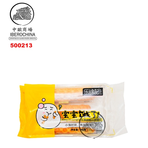 [500213] PAN RELLENA DE QUESO *LEJINJI* 乐锦记乳酪注心撕棒面包 96g/20