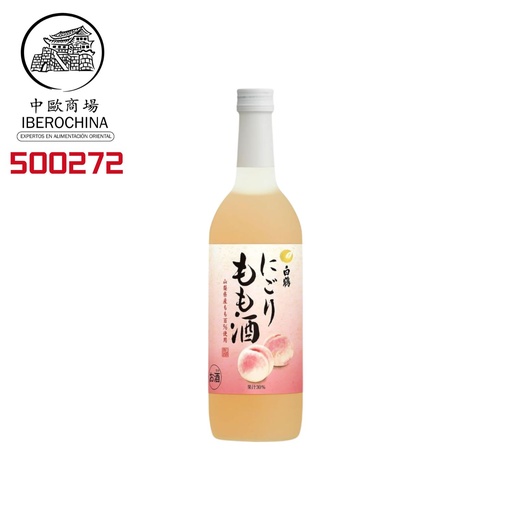 [500272] SAKE NIGORI MELOCOTON (5.5%) *HAKUTSURU* 700ML/12