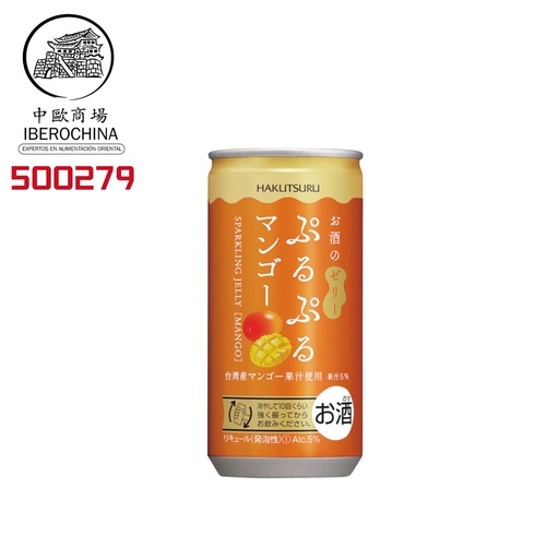[500279] SAKE ESPUMOSO MANGO (5%) *HAKUTSURU* 190ML/12