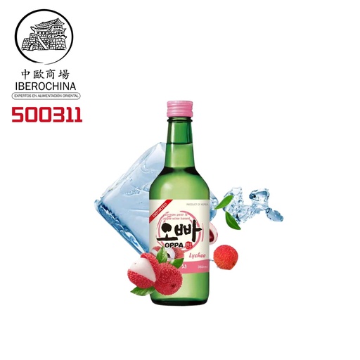 [500311] SOJU LYCHEE (12%) *LOTTE* 韩国烧酒荔枝味 350ml/20