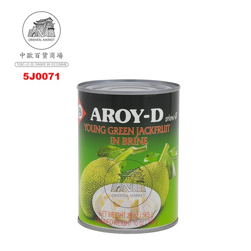 [5J0071] JACKFRUIT VERDE *AROY-D* 青菠萝蜜罐头 565g/12