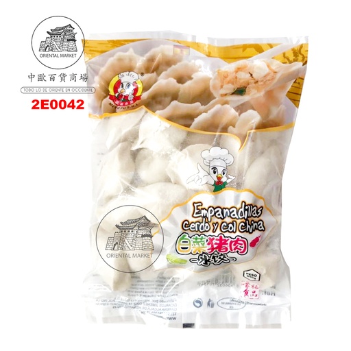 [2E0042] RAVIOLI CERDO COL CHINA CONGELADA *MENGFU* 蒙福冻猪肉白菜饺 400g/12