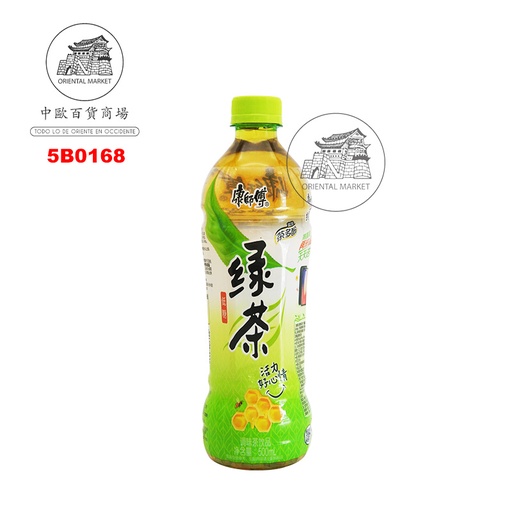 [5B0168] BEBIDA TE VERDE BAJO EN AZUCAR *MR KONG* 康师傅低糖蜂蜜绿茶 500ml/15