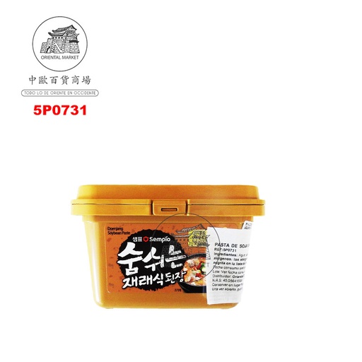 [5P0731] PASTA SOJA AMARILLA DOEN JANG *SEMPIO* 韩国黄豆酱 460g/12b
