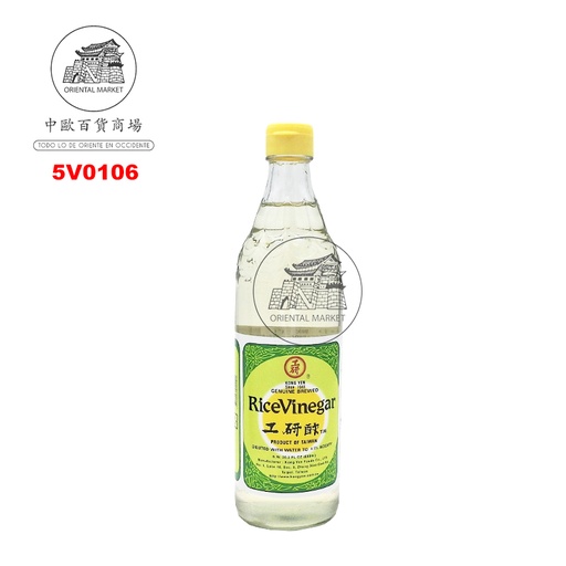 [5V0106] VINAGRE ARROZ *KONGYEN* 工研白米醋 600ml/12