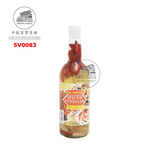 [5V0083] VINAGRE CON ESPECIAS *PHIL SUPREME* 菲香料醋 750g/12