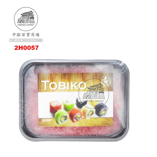 [2H0057] HUEVAS TOBIKO ROJO *KOHYO* 日本红色飞鱼蛋 500g/12