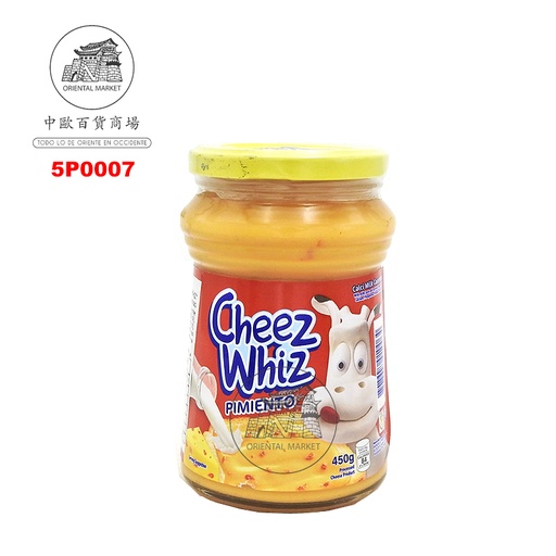 [5P0007] PASTA QUESO CON PIMIENTO CHIZ WHIZ  青椒乳酪 450g/12