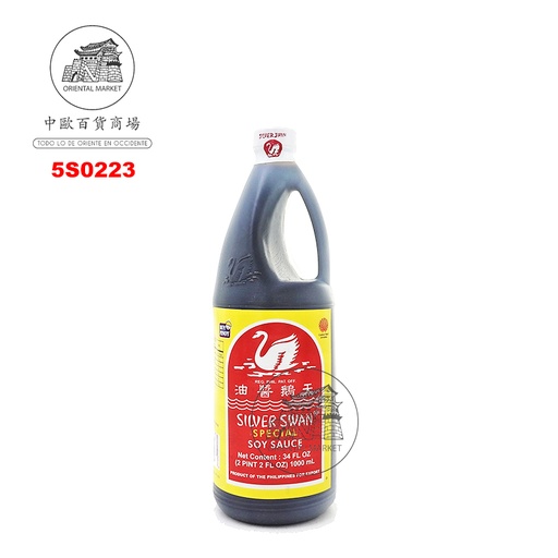 [5S0223] SALSA SOJA *SILVER SWAN* 银天鹅酱油 1L/12