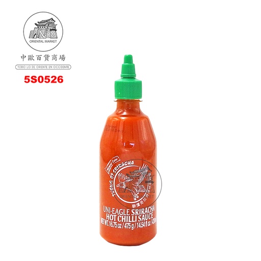[5S0526] SALSA SRIRACHA *UNI-EAGLE* 联鹰是拉差酱 475g/12