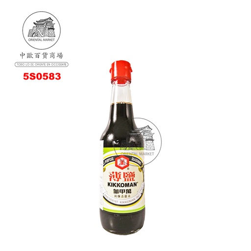 [5S0583] SALSA SOJA BAJO EN SAL *KIKKOMAN* 龟甲万低盐酱油 500ml/12
