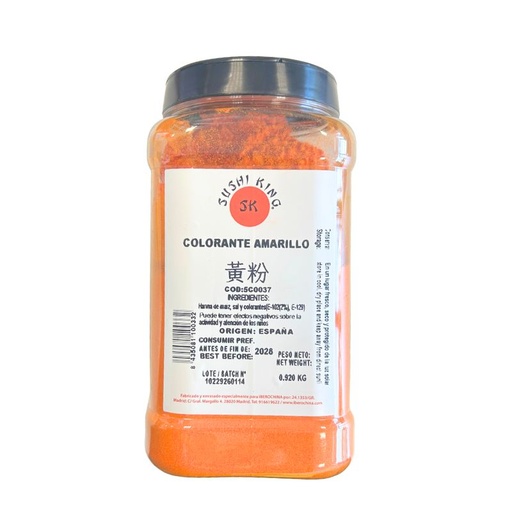 [5C0037] COLORANTE AMARILLO *SUSHI KING* 寿司王黄粉 900g/12