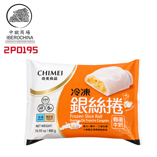 [2P0195] PAN TRIGO CONGELADO *CHIMEI* 奇美冻银丝卷 480g/6u/14
