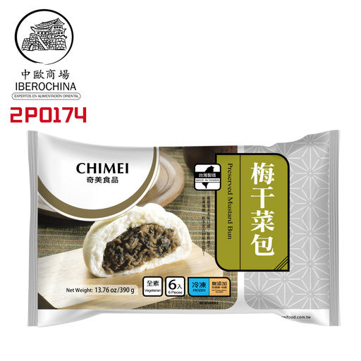 [2P0174] BOLLO MOSTAZA CONGELADO *CHIMEI* 奇美冻梅干菜包 390g/6u/15