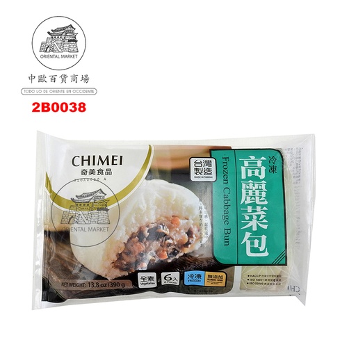 [2B0038] BOLLO RELLENO REPOLLO *CHIMEI* 奇美高丽菜包 390g/6u/15