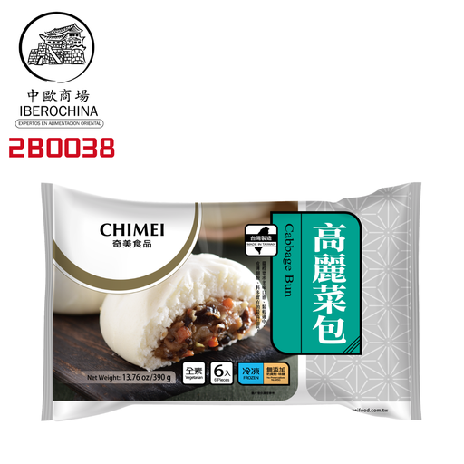 [2B0038] BOLLO REPOLLO CONGELADO *CHIMEI* 奇美冻高丽菜包 390g/6u/15