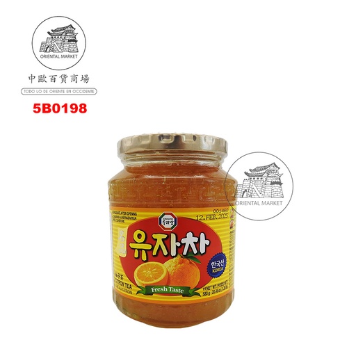 [5B0198] MERMELADA LIMON CON MIEL *WANG* 韩国浓缩柚子蜜 580g/15