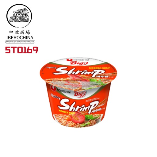 [5T0169] FIDEOS BOWL DE GAMBAS *NONGSHIM* 农心鲜虾碗面 115g/16