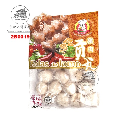 [200457/2B0019] ALBONDIGA CERDO CONGELADA *MENGFU* 蒙福冻猪肉贡丸 360g/16