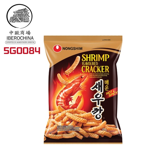 [5G0084] SNACK GAMBA PICANTE *NONGSHIM* 农心辣虾条 75g/20
