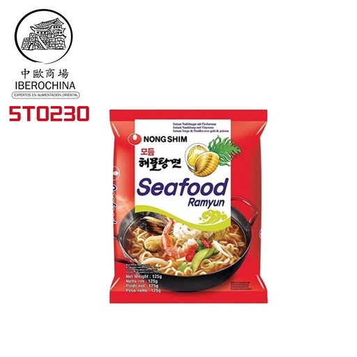 [5T0230] FIDEOS DE SEAFOOD RAMYUN *NONGSHIM* 农心海鲜汤面 125g/20