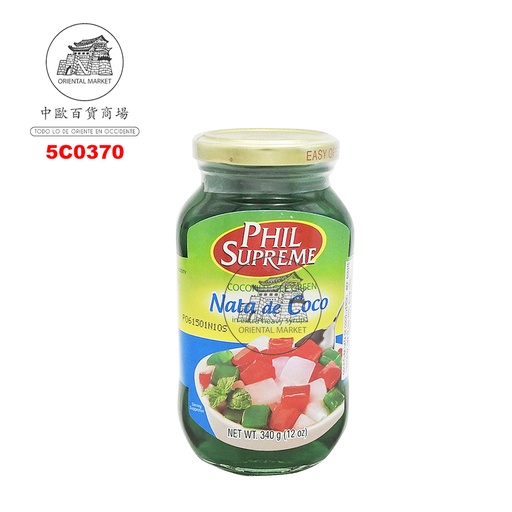 [5C0370] CONFITURA NATA COCO VERDE 菲绿椰果 340g/24