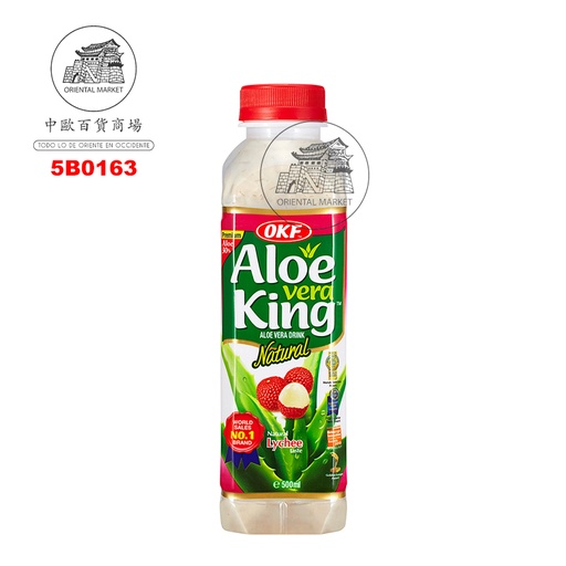 [5B0163] BEBIDA ALOE VERA LICHIS *OKF* 荔枝芦荟饮料 500ml/20