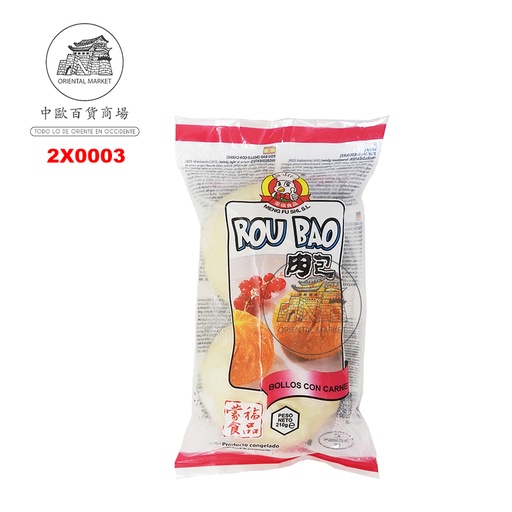 [2X0003] ROU BAO DE CERDO *MENGFU* 蒙福鲜猪肉包 210g/2u/20